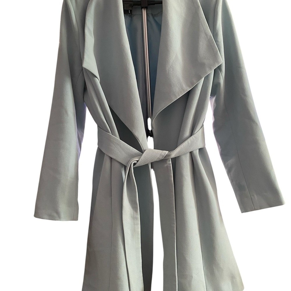 Ralph Lauren Black Label Sky Blue Trench Coat - Picture 3 of 4